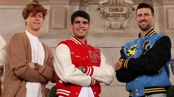 Jannik Sinner, Carlos Alcaraz y Novak Djokovic.