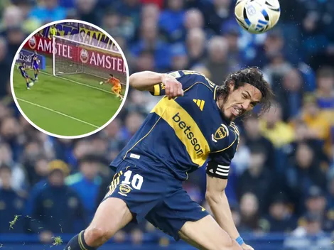 Cavani erró un gol abajo del arco y los hinchas de Boca volvieron a recordar a Alianza Lima