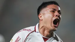 Jairo Concha celebrando su gol ante Sport Boys.