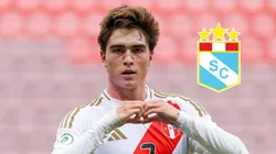 Juan Pablo Goicochea con camiseta de la Selección Peruana.