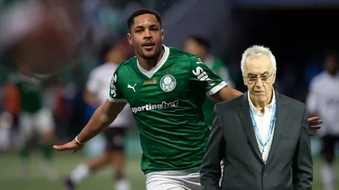 Vitor Roque y Jorge Fossati.