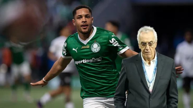 Vitor Roque y Jorge Fossati.