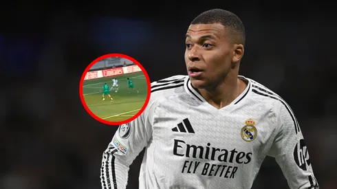 Kylian Mbappé anotó con el Real Madrid.