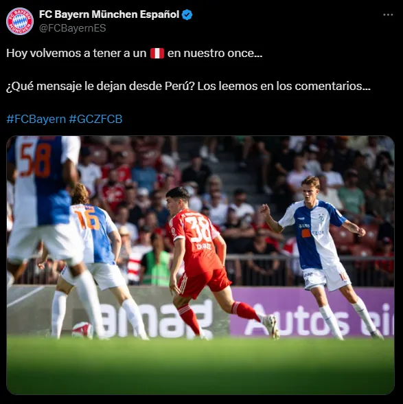 Felipe Chávez tendencia en Bayern München. (Foto: X).
