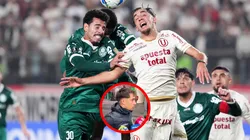 Martín Pérez Guedes en el Universitario vs. Palmeiras.