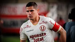 Aldo Corzo en el duelo ante Palmeiras.