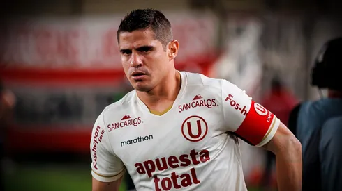 Aldo Corzo en el duelo ante Palmeiras.