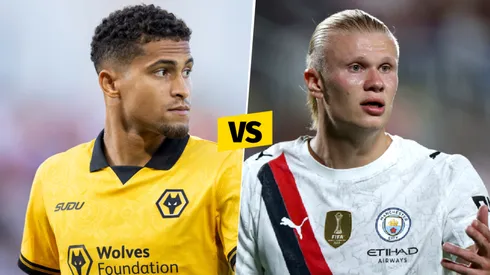 André y Erling Haaland, figuras de Wolverhampton y Manchester City.