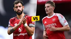 Bruno Fernandes y Viktor Gyökeres, figuras de Manchester United y Arsenal.