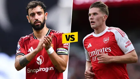 Bruno Fernandes y Viktor Gyökeres, figuras de Manchester United y Arsenal.