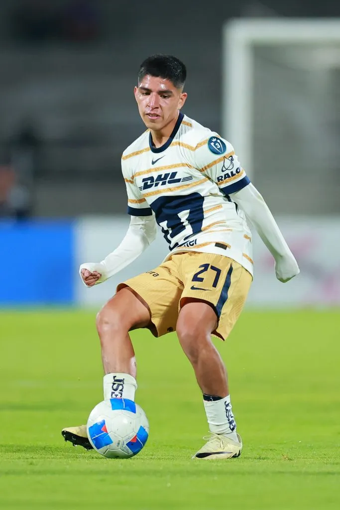 Piero Quispe jugando en Pumas UNAM. (Photo by Hector Vivas/Getty Images)