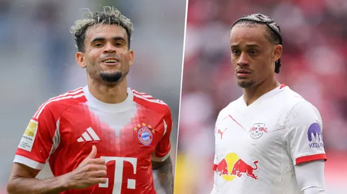 Luis Díaz y Xavi Simons, figuras de Bayern Múnich y RB Leipzig.