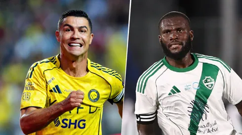 Cristiano Ronaldo y Franck Kessié, figuras de Al Nassr y Al Ahli.