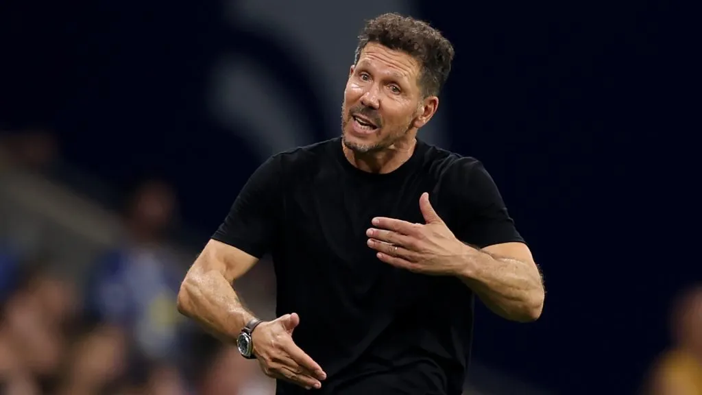 Diego Simeone, DT del Atlético de Madrid (Getty Images).