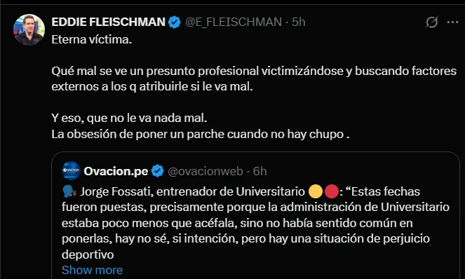 Fuente: @E_FLEISCHMAN