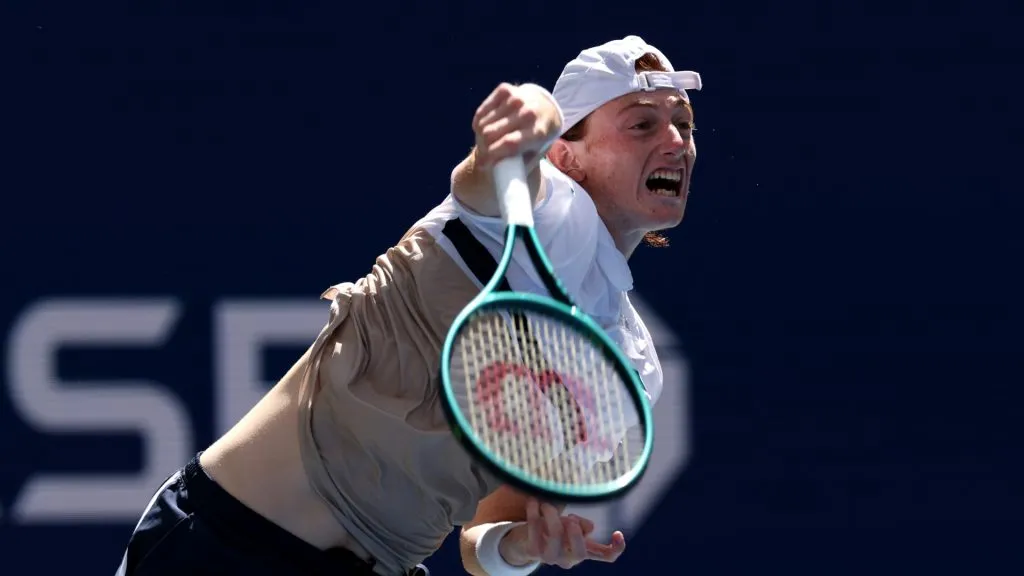 Ignacio Buse, tenista peruano, en su debut en el US Open ante Shelton.