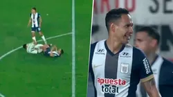 Renzo Garcés se fue expulsado tras un pisotón al Tunche Rivera.