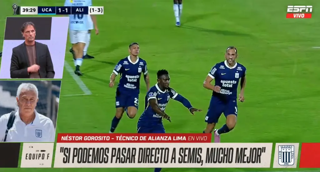 Néstor Gorosito habla con Equipo F (Foto: Captura ESPN).