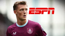 Oliver Sonne y el logo de ESPN.