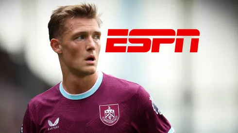 Oliver Sonne y el logo de ESPN.