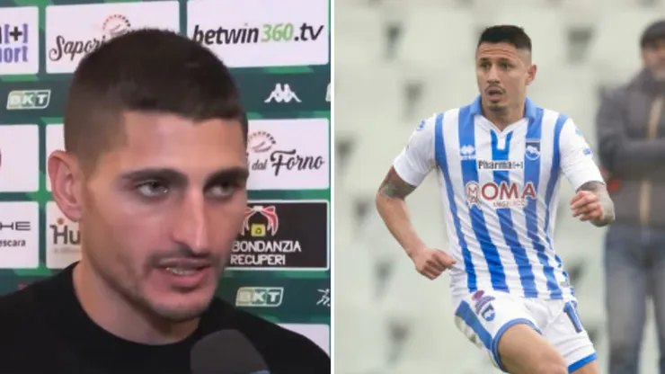 Marco Verratti habló de Gianluca Lapadula.