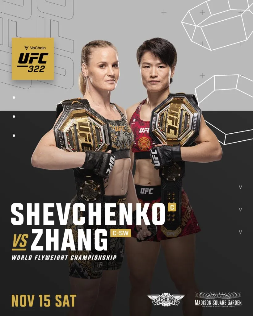 Shevchenko defenderá su cinturón del peso mosca ante la ex campeona Zhang Weili (Oficial)