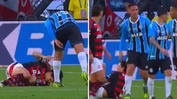 Erick Noriega no se quedó callado y encaró a figura de Flamengo.