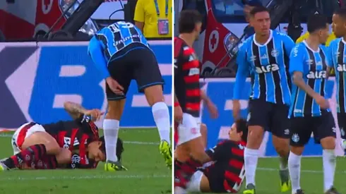 Erick Noriega no se quedó callado y encaró a figura de Flamengo.