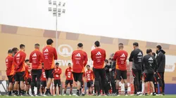 Entrenamiento de la Selección Peruana.