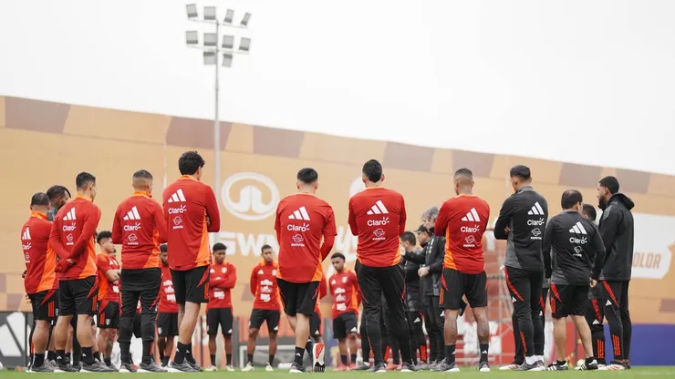 Entrenamiento de la Selección Peruana.