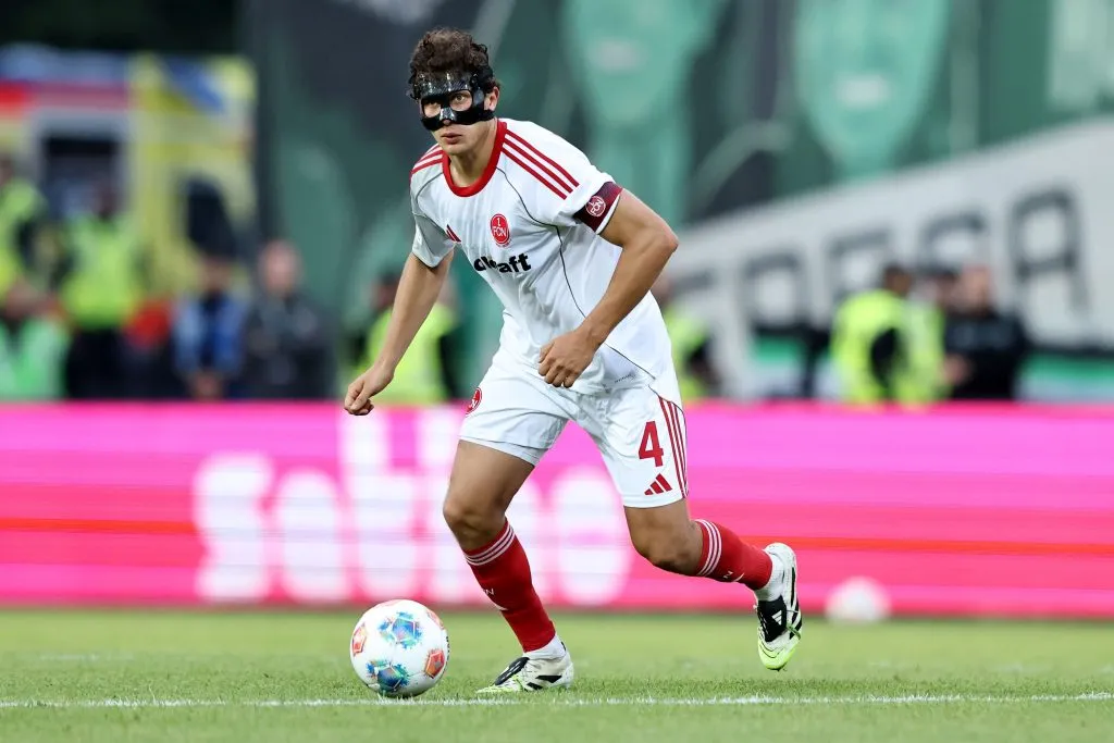Fabio Gruber jugando en Alemania. (Photo by Christof Koepsel/Getty Images)