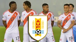 Selección Peruana y su once titular contra Uruguay por Eliminatorias.