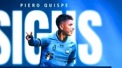 Piero Quispe con camiseta de Sydney FC.