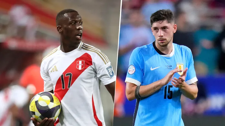 Luis Advíncula y Federico Valverde, figuras de Perú y Uruguay.