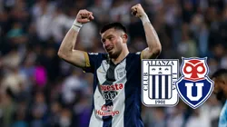 Alan Cantero festejando con camiseta de Alianza Lima.