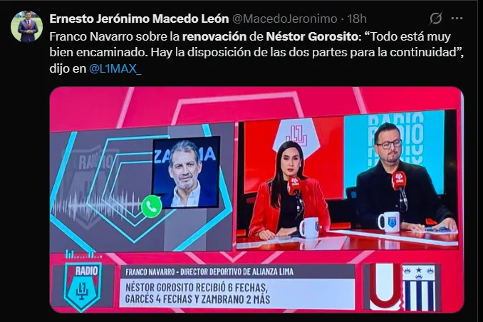 Fuente: @MacedoJeronimo