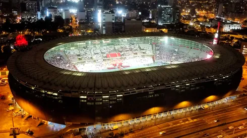 Vista aérea del Estadio Nacional de Lima.