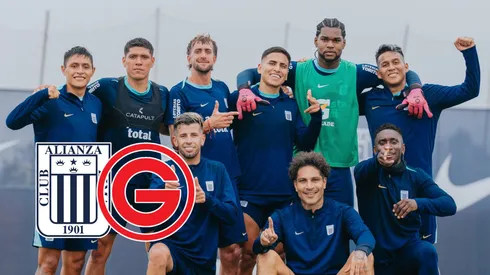 Jugadores de Alianza Lima entrenando.