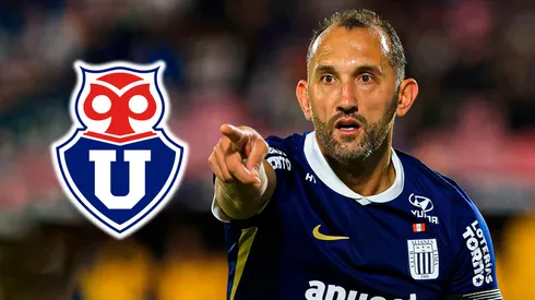 Hernán Barcos y la U. de Chile.