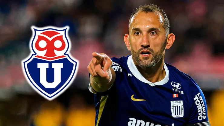 Hernán Barcos y la U. de Chile.