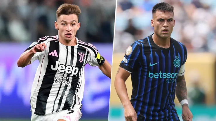 Francisco Conceiçao y Lautaro Martínez, figuras de Juventus e Inter.