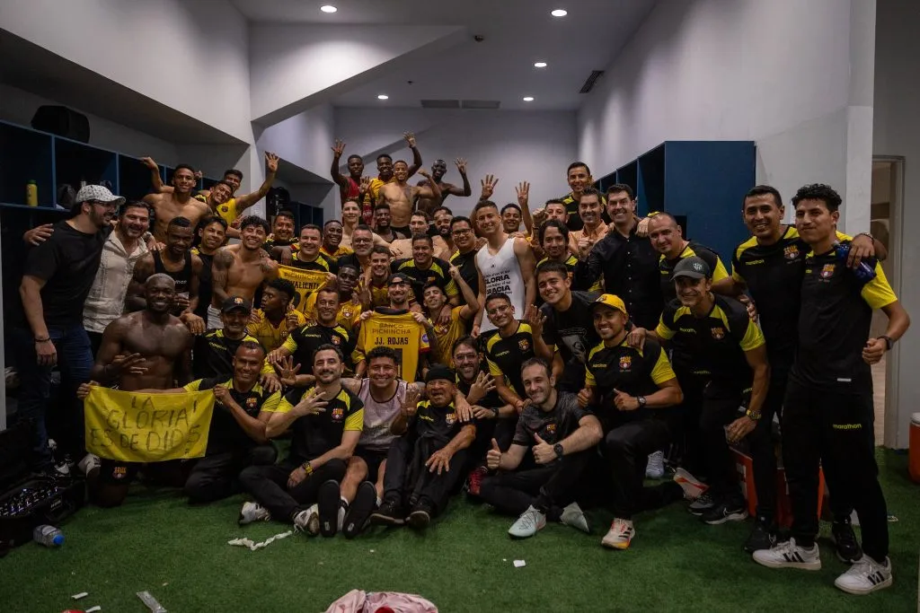 La celebración de Barcelona (Foto: Barcelona SC).