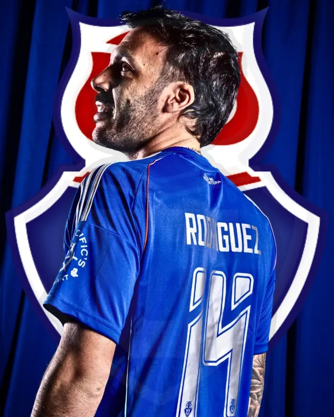 Sebastián Rodríguez en la Universidad de Chile. (Foto: X).