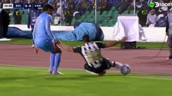 La grave lesión de Tomás Cuello en Bolívar vs. Atlético Mineiro.