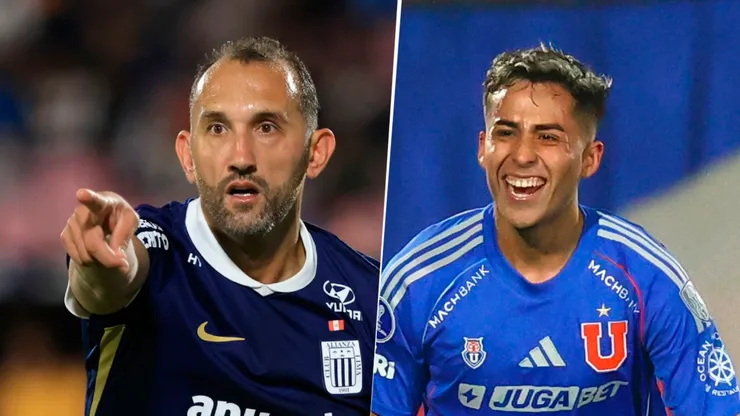 Hernán Barcos y Lucas Assadi, figuras de Alianza Lima y U. de Chile.