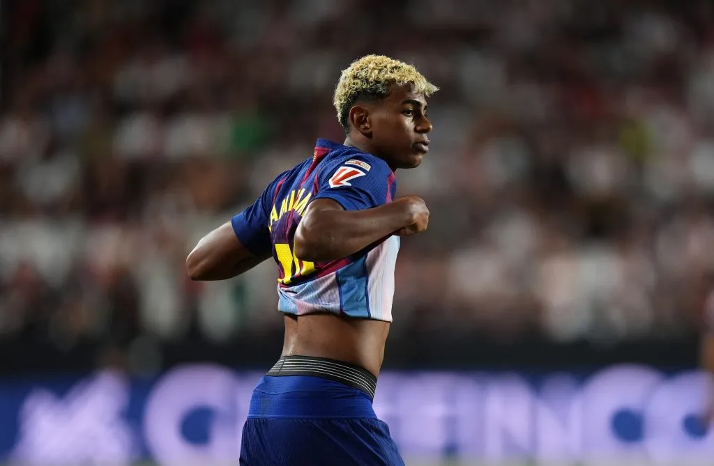 Lamine Yamal jugaría contra Universitario. (Photo by Angel Martinez/Getty Images)