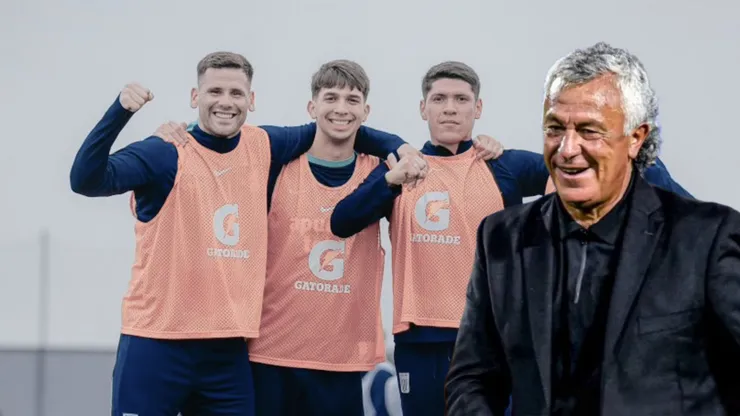 Jugadores de Alianza Lima y Néstor Gorosito.