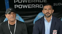 Ramón Díaz y Emiliano Díaz, en su etapa en Corinthians.