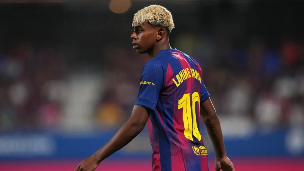 Lamine Yamal, figura de Barcelona, con chances de jugar en Perú (Getty Images).