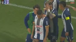 Kevin Quevedo, visiblemente emocionado por su gol.